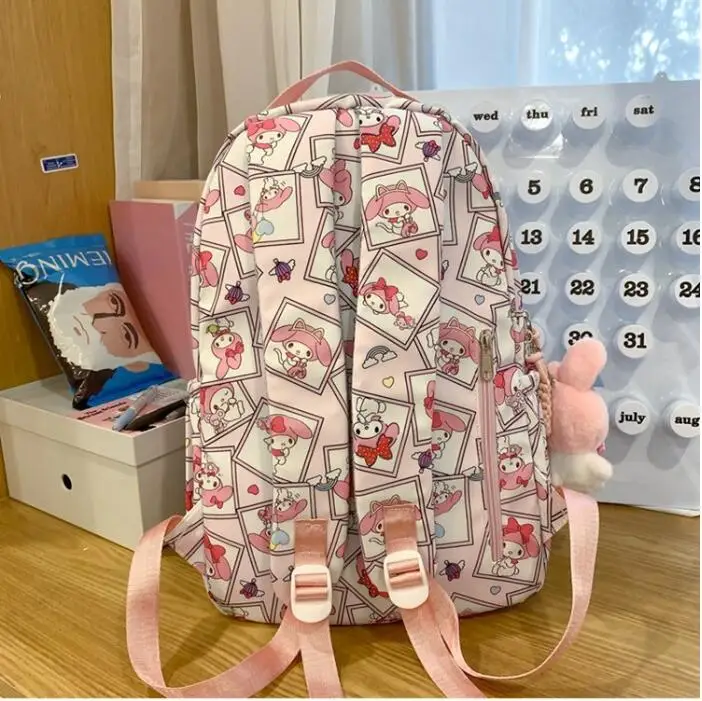 Hello Kitty mochila Backpack For Girls Womam Cartoon Cute college Students Large Capacity Lightweight Schoolbag Travel bag