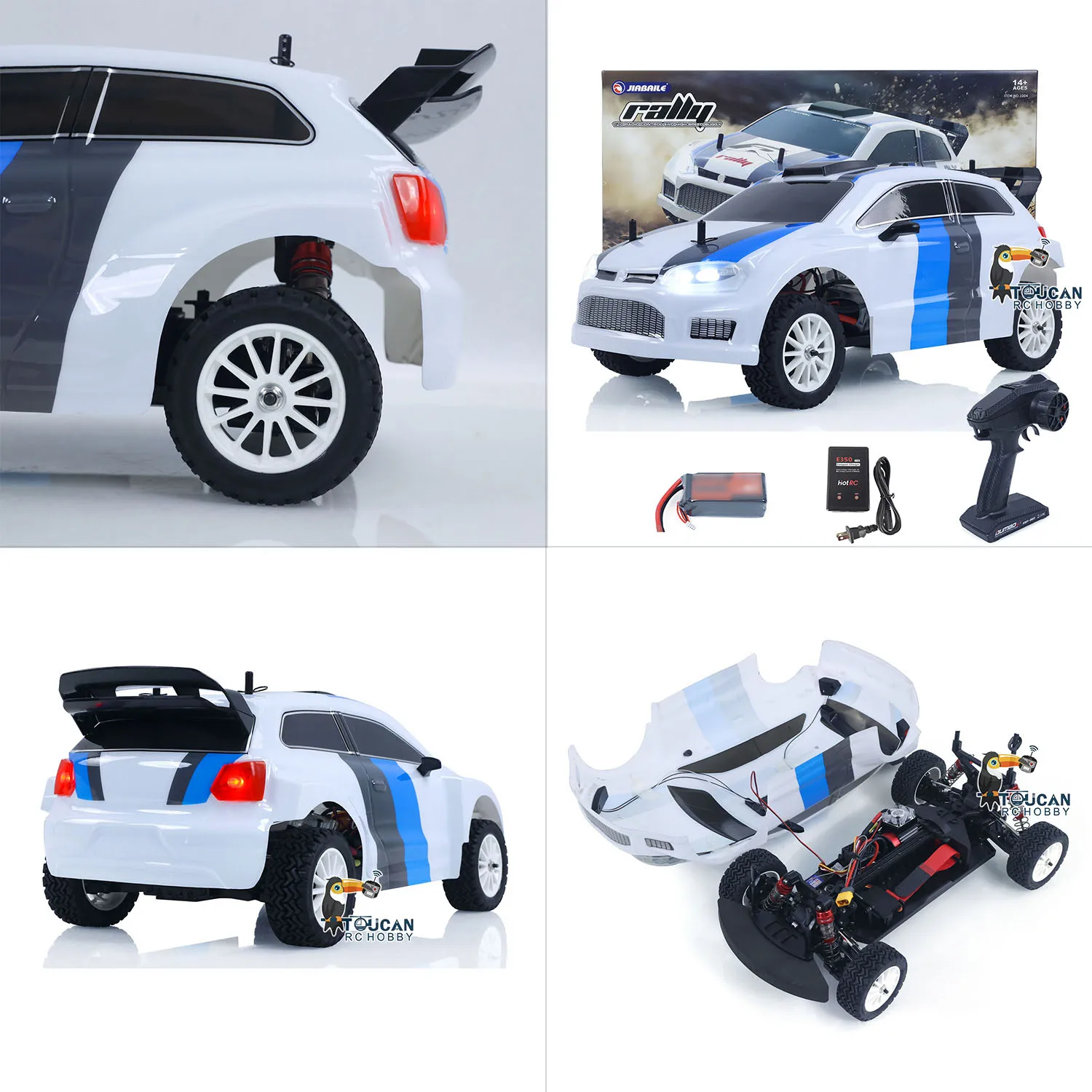 

1004 1/10 70 км/ч 4*4 раллийный автомобиль с дистанционным управлением RC бесщеточный электрический гоночный автомобиль Hobbywing 60A ESC 3 дифференциала металлические шестерни