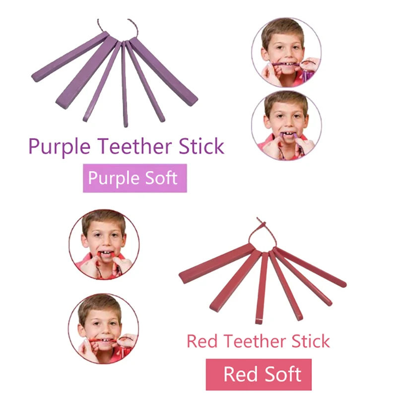 Graded Teether Stick Safe Teether Stick Muscle Language Training Tools Speech Therapy Chewing Teether For Children Adult