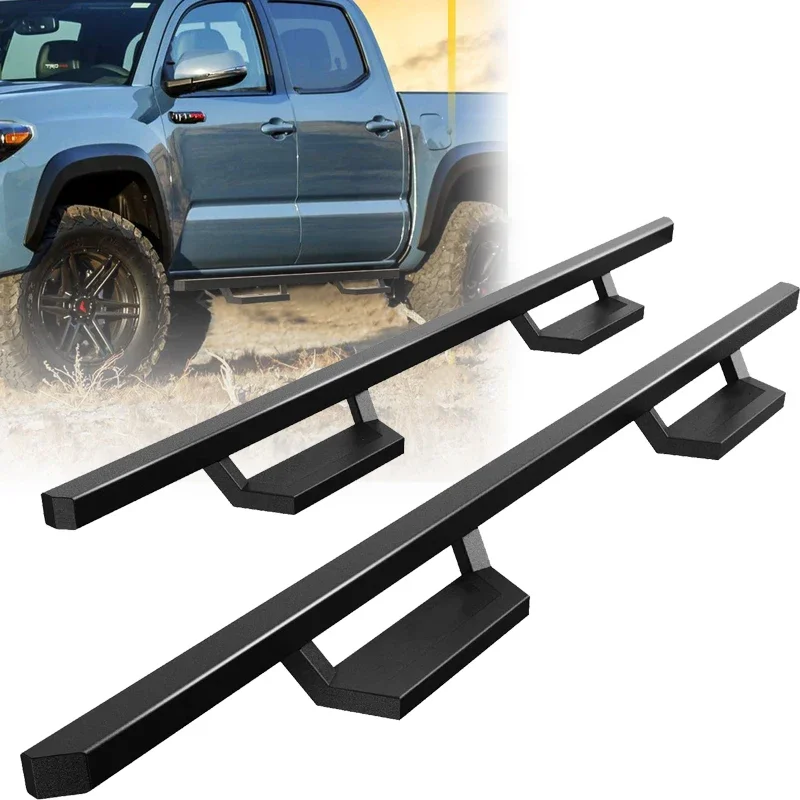 

Apollo5 inches Car Door Side Steps Nerf Bars Truck Boards Step Rails Running Boards fit for 2005-2022 Tacoma Double Cab