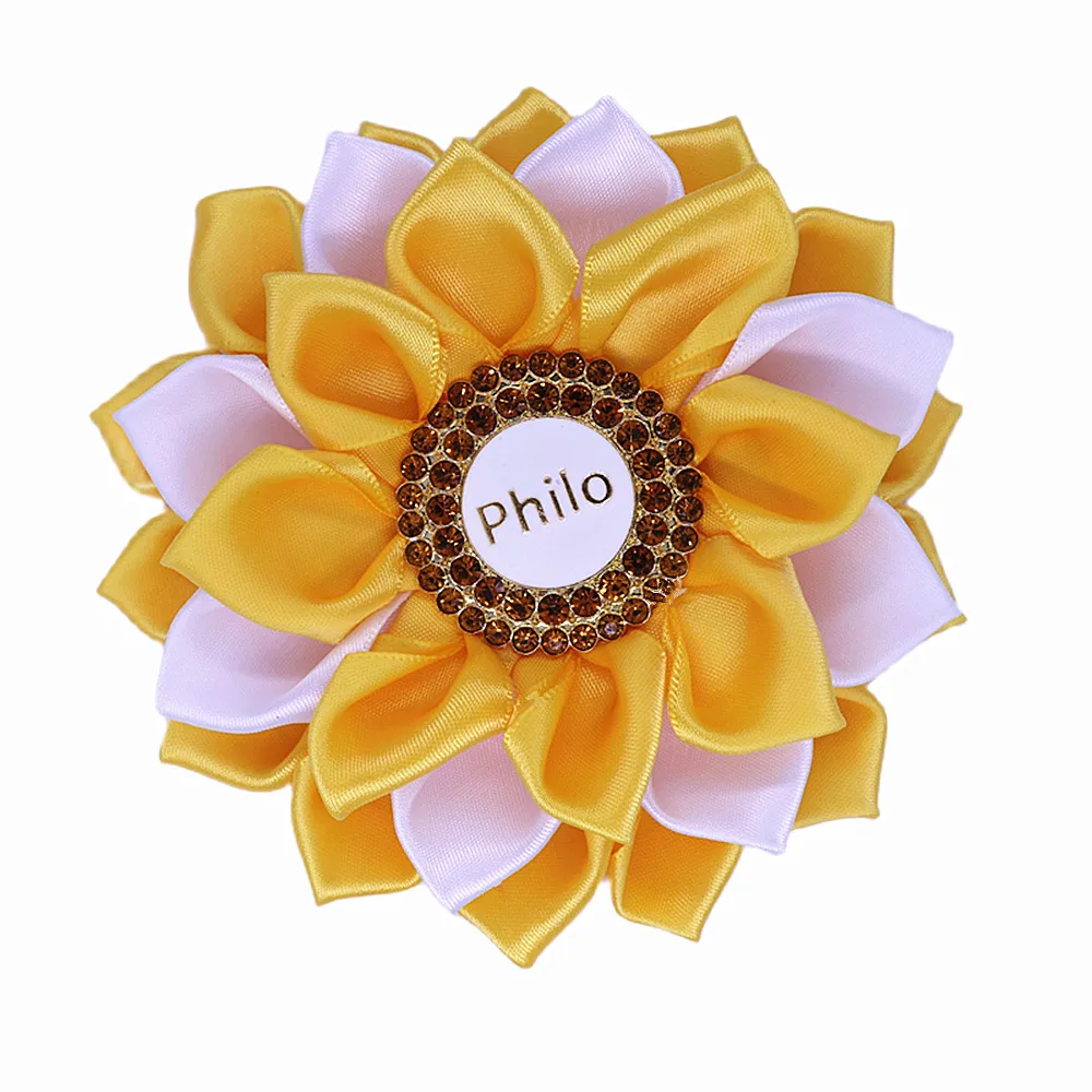 شريط من قماش SGR-Fabric زهرة الصدر للنساء ، اليونانية ، دبوس فيلو ، نادي نسائي ، أعضاء المجتمع ، المجوهرات الراقية