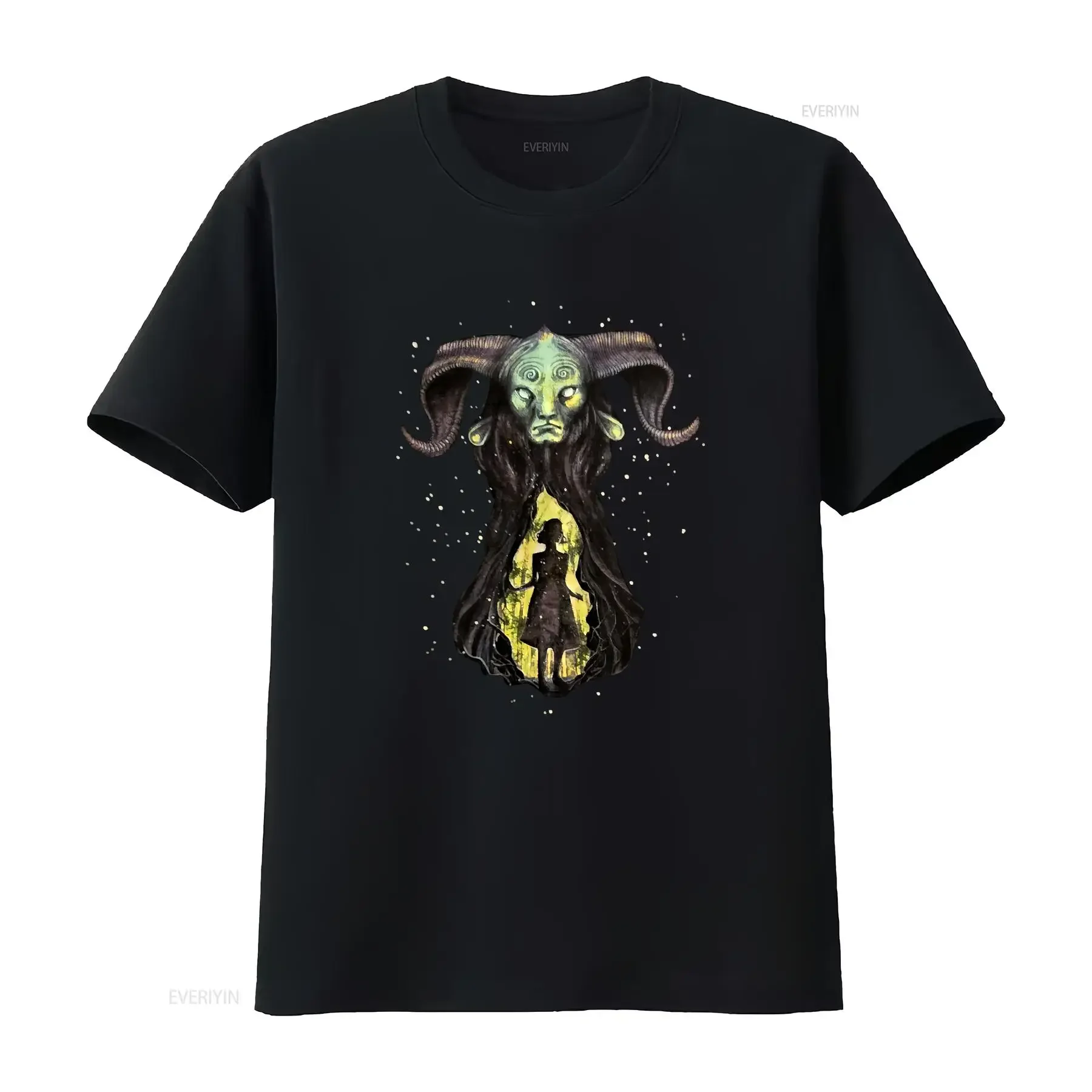 PAN'S LABYRINTH Fauno Ofelia Movie T Shirt Size L Y2K vintage Washed fashion graphic Casual designer clothes streetwear homme