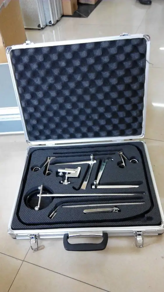 CE Certified High Quality Rigid Laryngoscope Set Lateral Self Fixing Stainless Steel Otolaryngology Manual Pentax Surgery