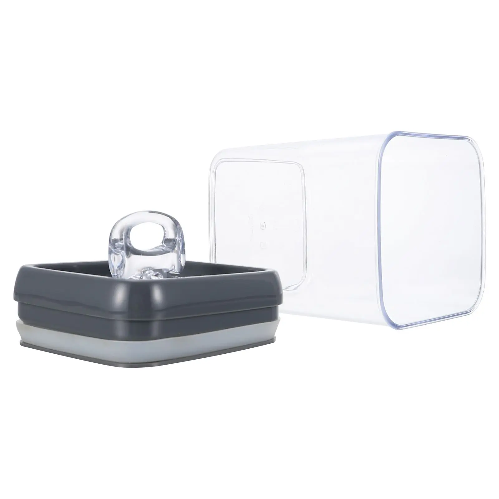 

Plastic Sealed Jar Containers Storage Jars Snack Box Canisters Food Dispenser Keep Fresh Home Transparent Design