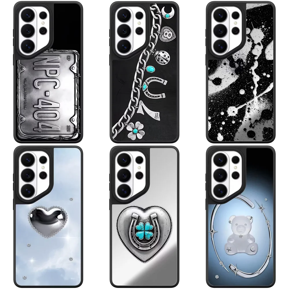 6081160 Mirror Magnetic Case: Compatible with Samsung Galaxy S23 U S24U S25 S26 Ultra S25+ S26 Plus Shell