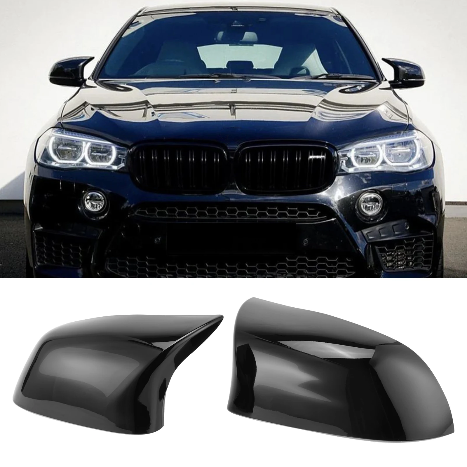 

Чехлы на зеркала заднего вида в стиле M для BMW F25 LCI X3/F26 X4/F15 X5/F16 X6 2014 2015 2016 2017 2018