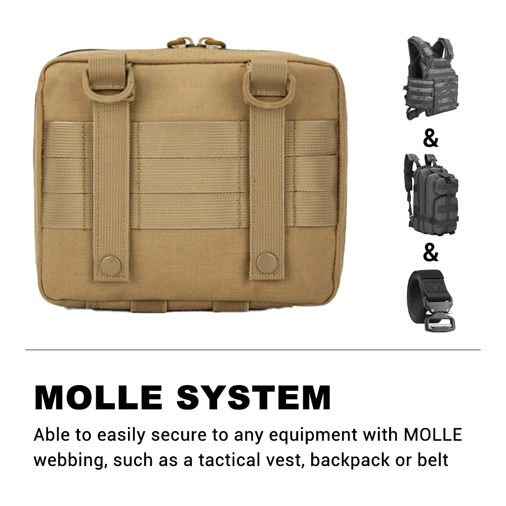 Bolsa táctica MOLLE organizador EDC riñonera caza y escalada - imagen 2