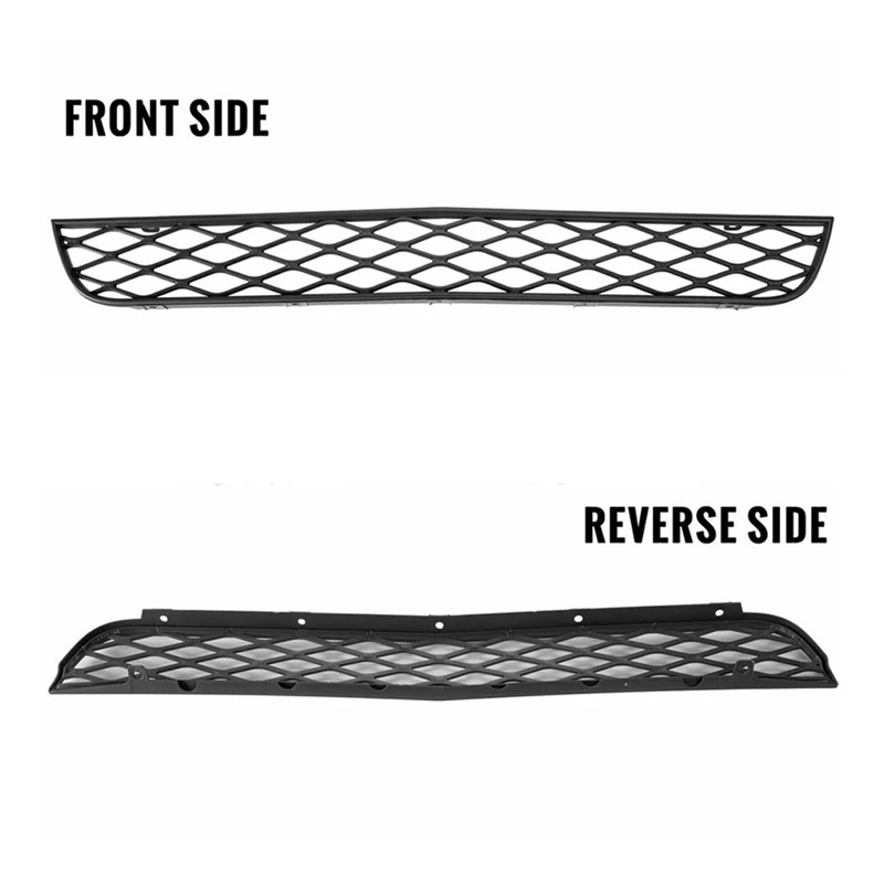 Car Front Lower Bumper Middle Net For Chevy Silverado 1500 2013-2016 Anti Dust Inner Vent Grille Cover Dark Grey