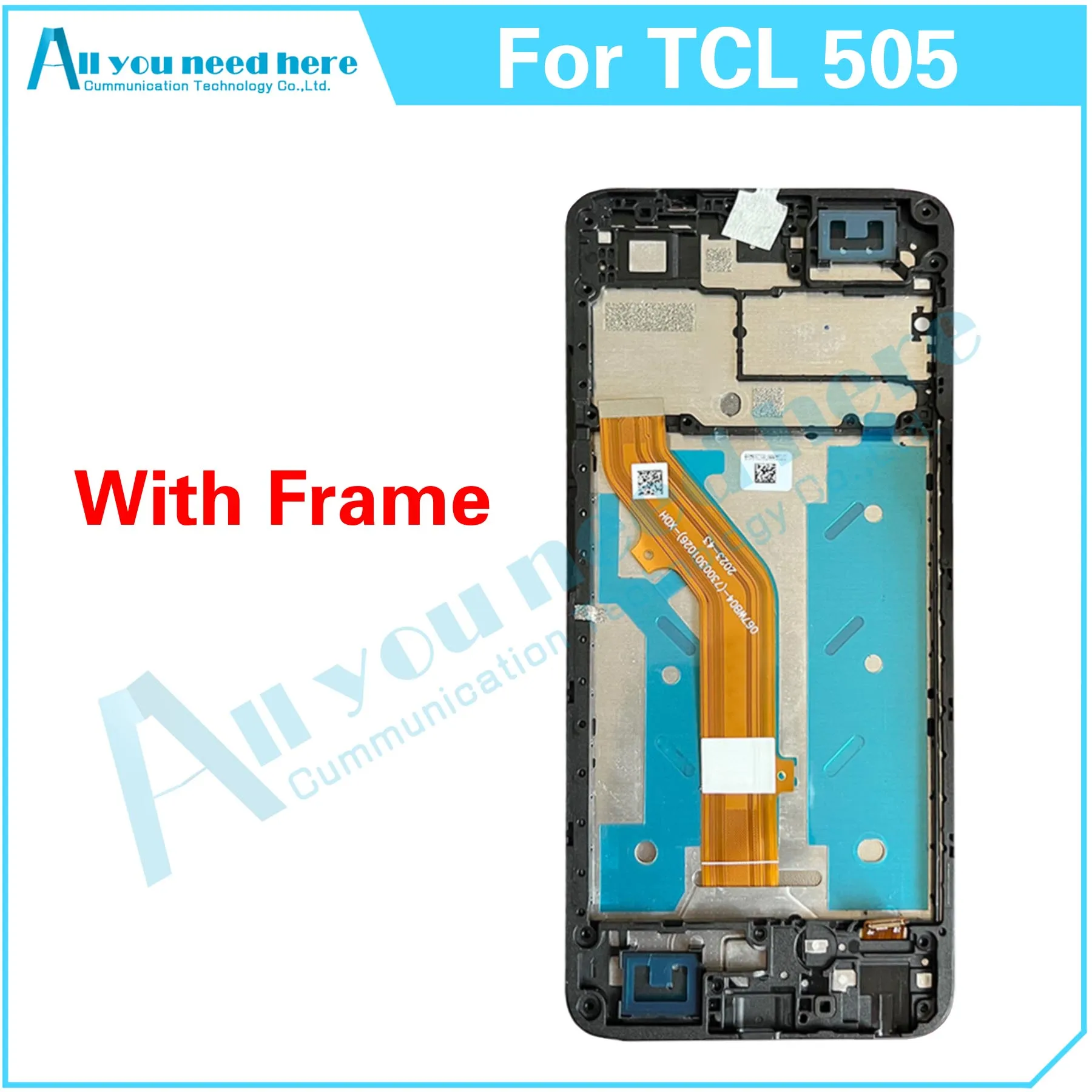 100% Test For TCL 505 LCD Display Touch Screen Digitizer Assembly Repair Parts Replacement