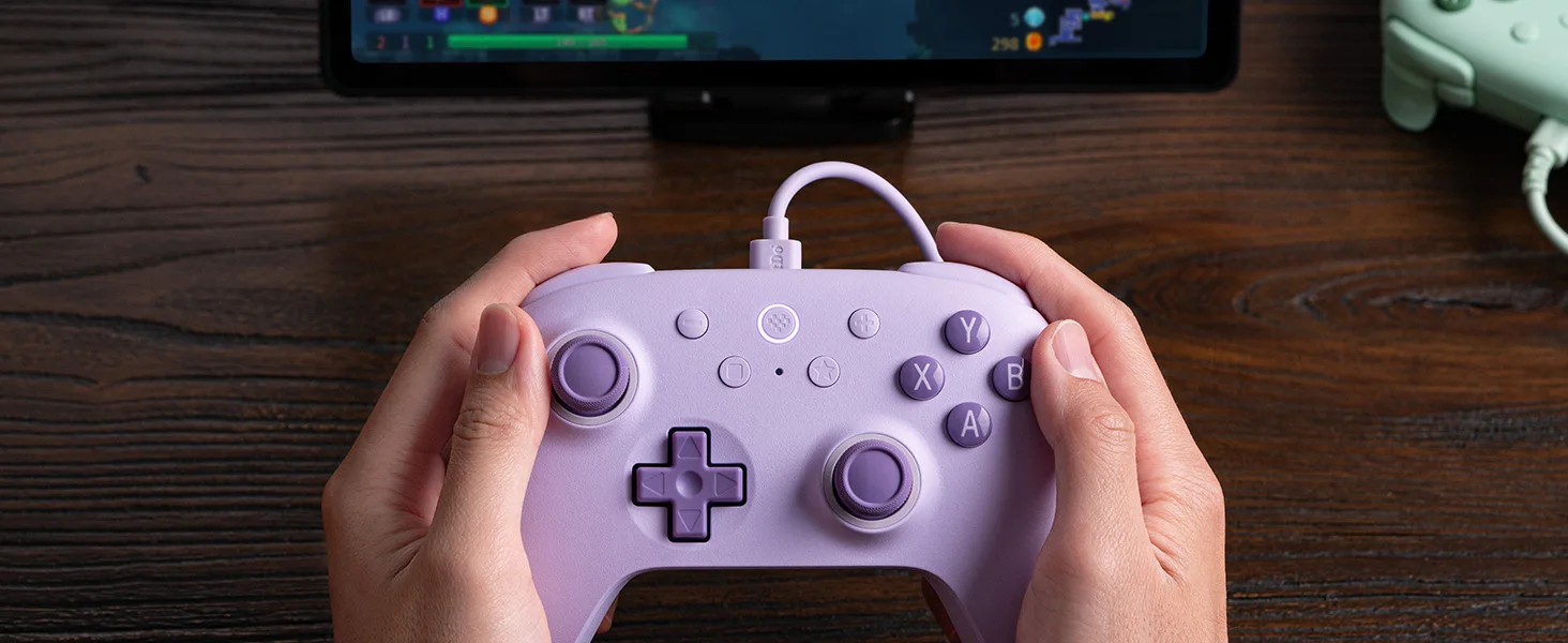 8BitDo Ultimate 2C Kabelgebundener Controller mit Hall-Effekt-Joysticks für Windows und Android, Kabelgebundenes Gaming mit 1000Hz Abfragerate – Detail 9