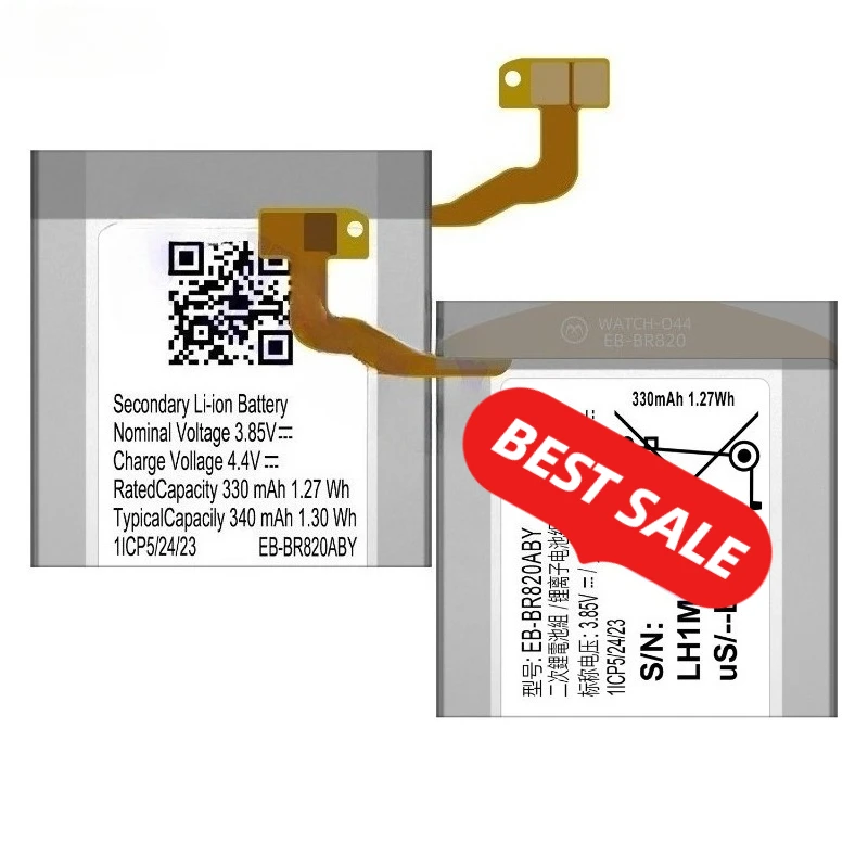 EB-BR820ABY for Samsung Watch Active 2 44mm/SM-R825F/SM-R825U Watch Battery 0 Cycle High Quality Replacement Bateria with Tools