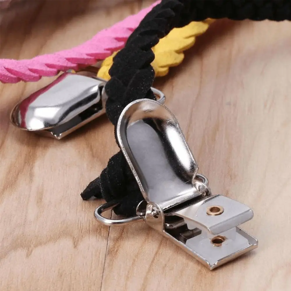 10pcs NEW Multi-functional Pacifier Holder Non-slip Rust-proof Bib Clips DIY Metal Clip Stroller Accessories