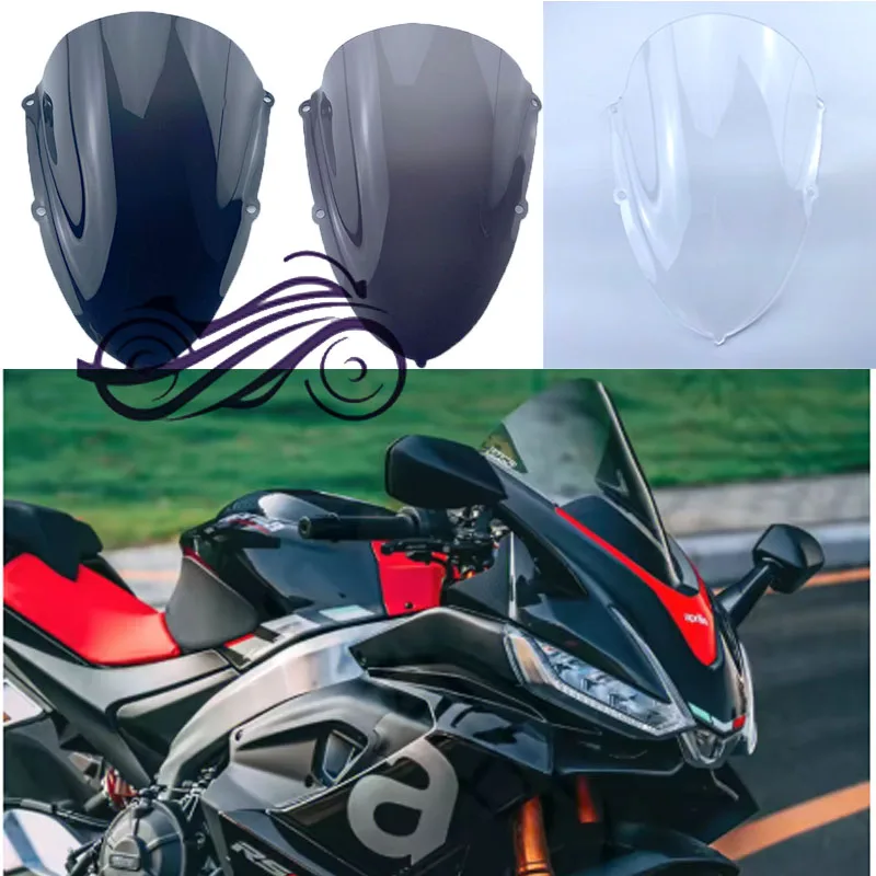 Motorcycle Windshield Windscreens Screen Wind Deflectors For Aprilia RS660 RS 660 2020 2021 2022 2023