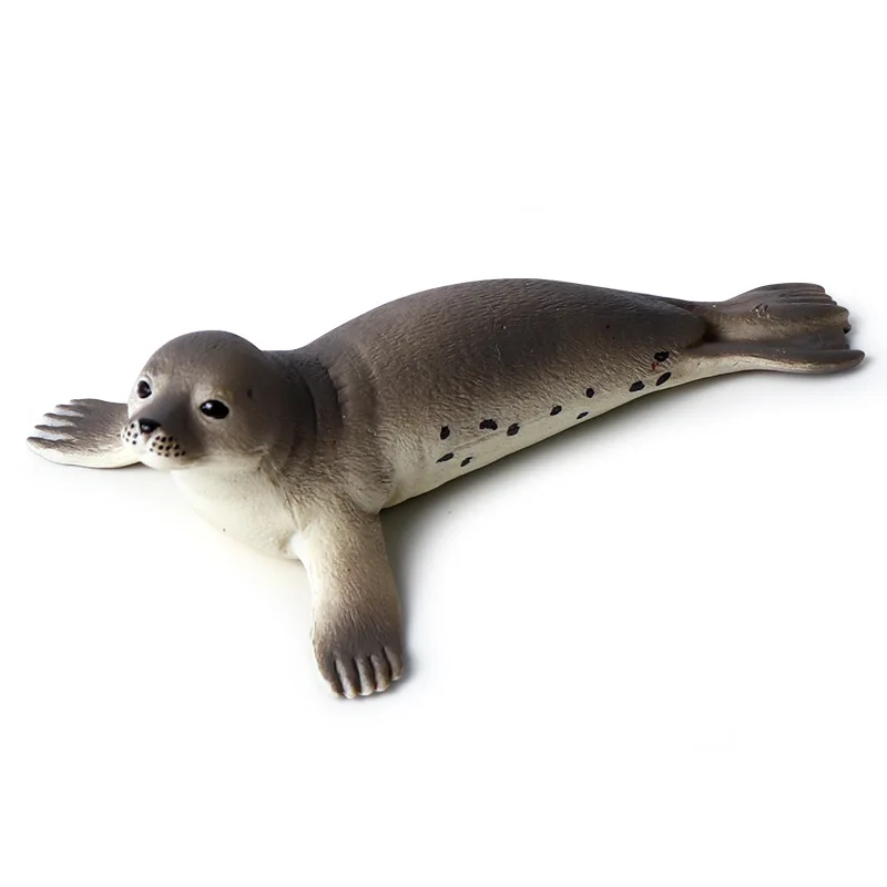 Solid simulation marine animal model, seal seabed biological model, children's early education cognitive toy ornaments