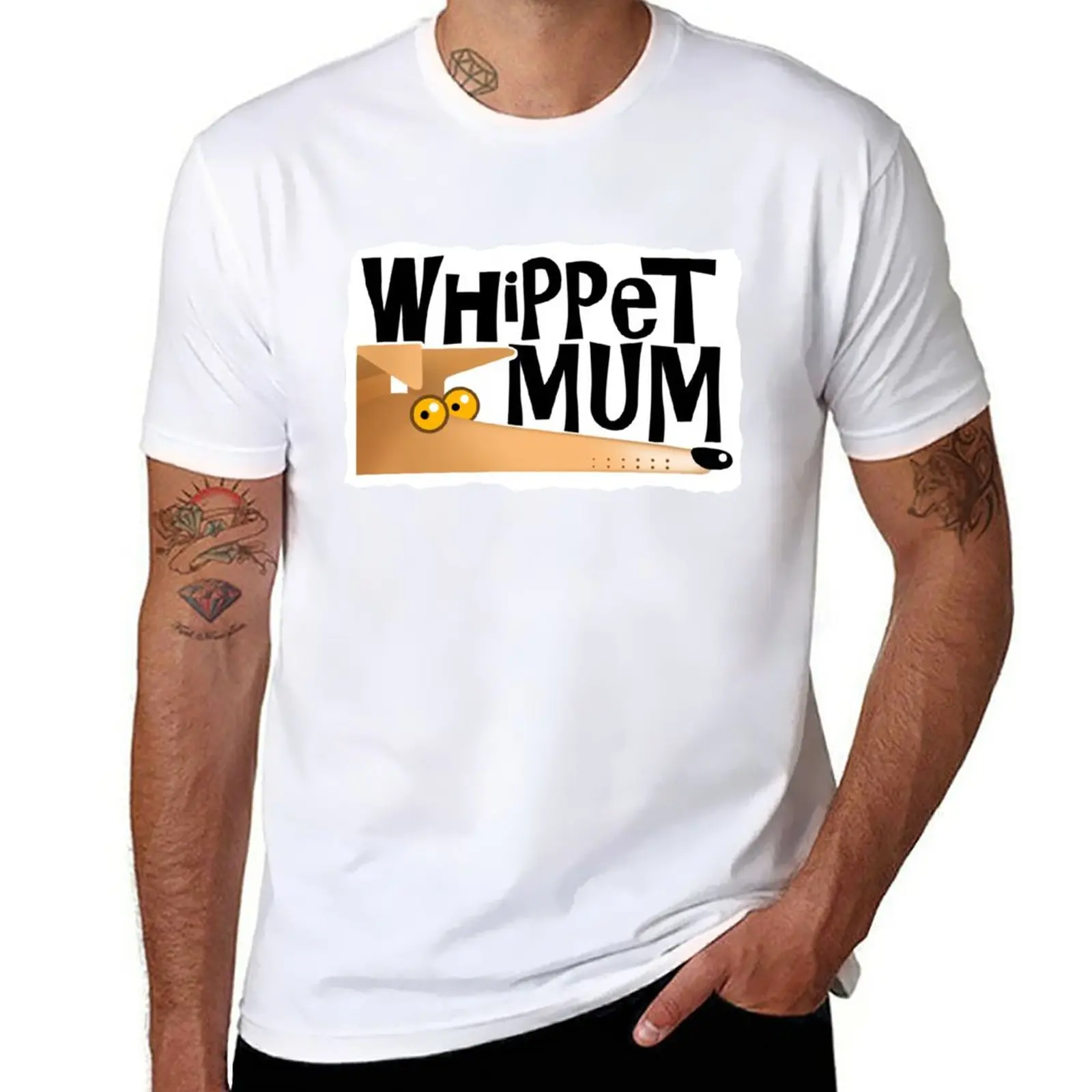 New Whippet Mum (fawn) T-Shirt Blouse blank t shirts vintage t shirt T-shirts for men cotton