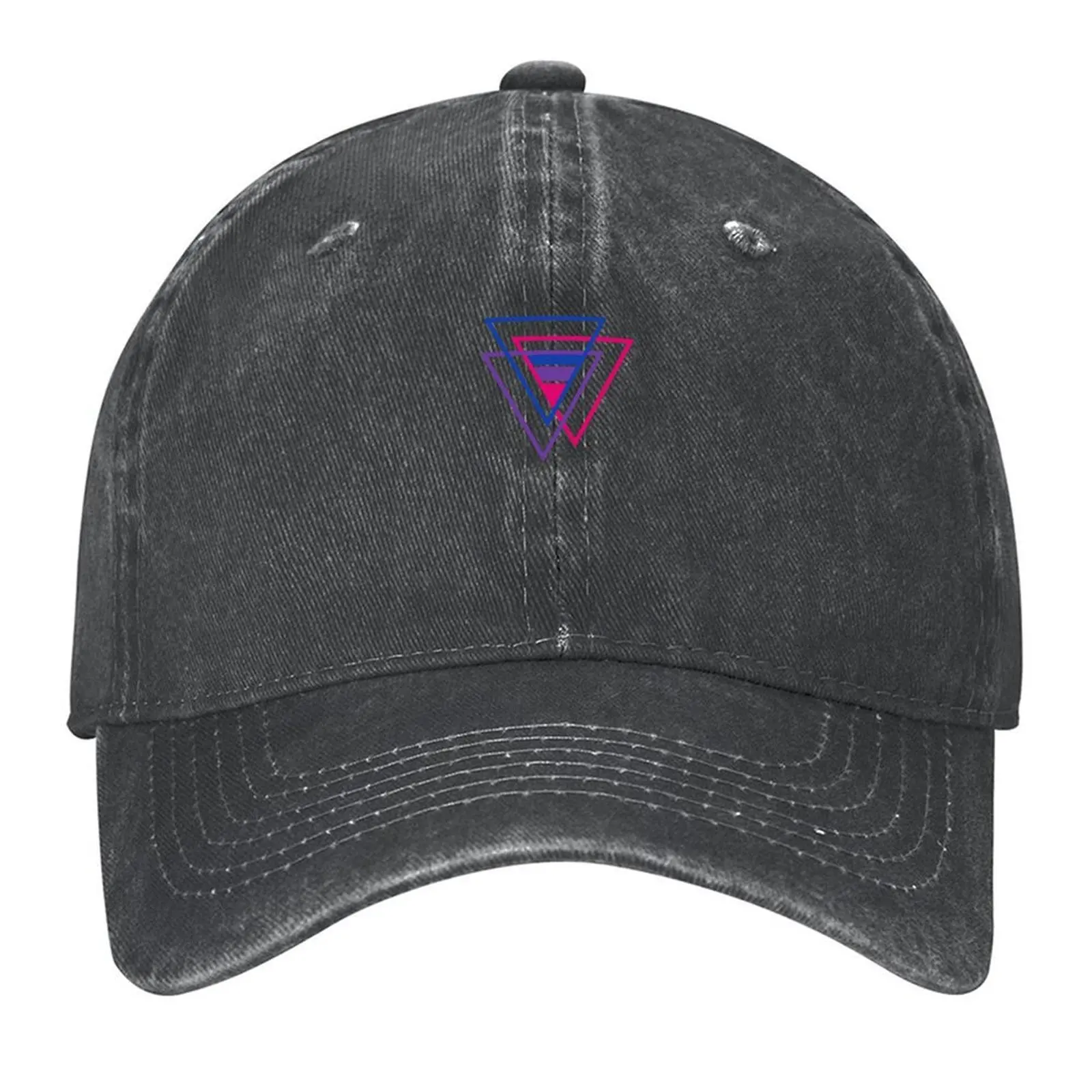 

Треугольная рубашка Bi Pride, подарок BiSexual Pride, футболка с флагом Bi, бейсболка, модная черная мужская роскошная женская кепка