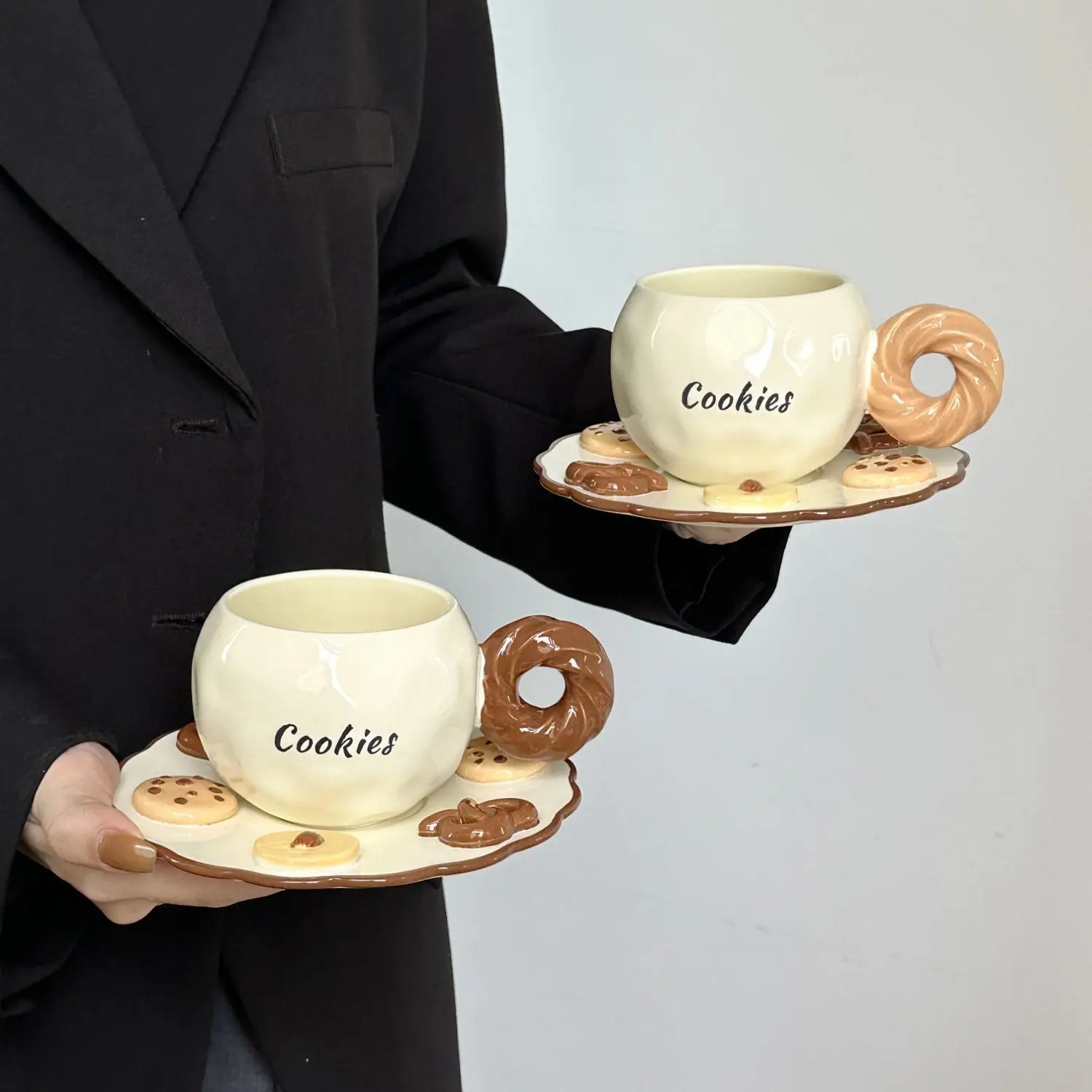 Coffee cup and saucer set, afternoon tea cup, high value for girls