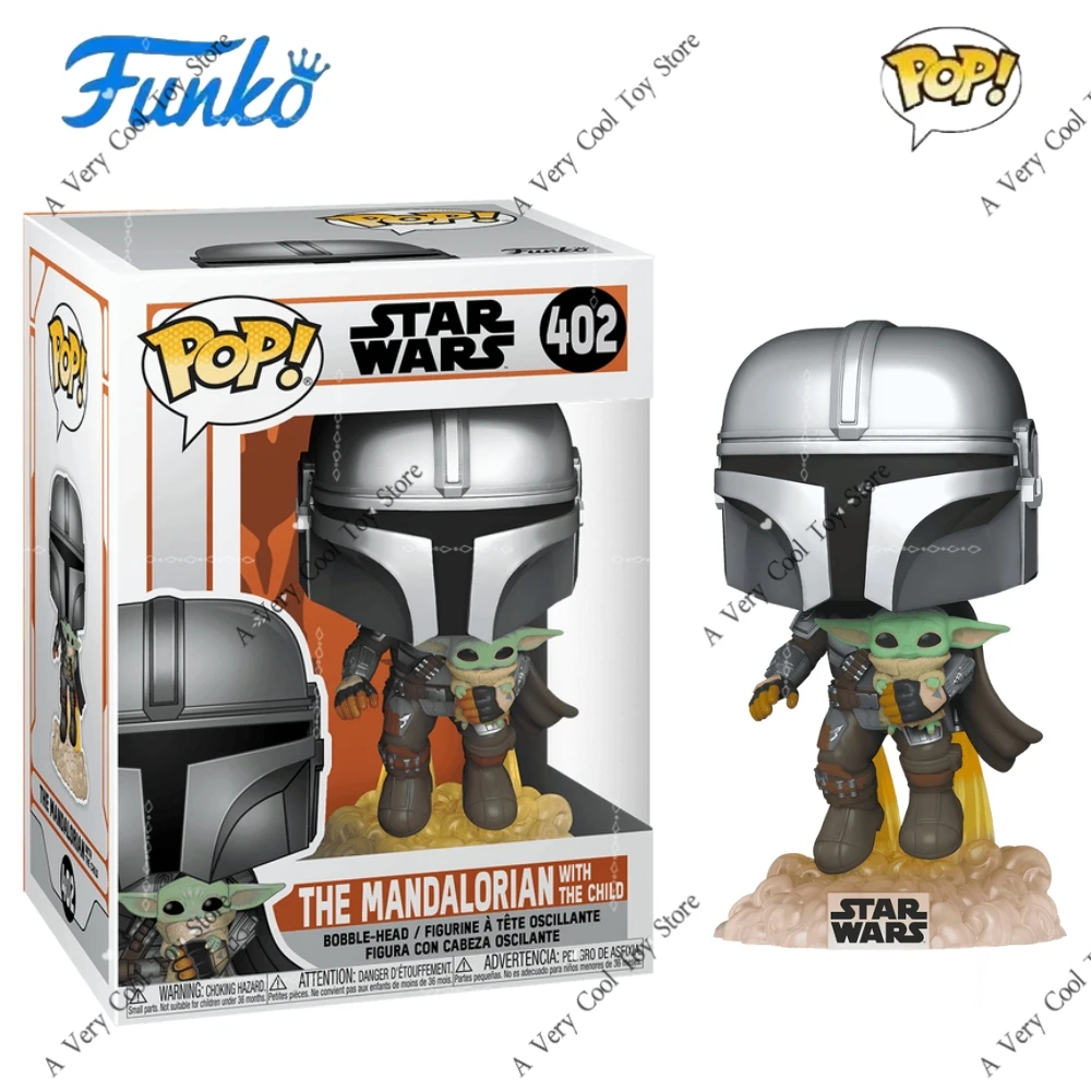 The Mandalorian Flying with Jet Pack 402 Figures Star Wars Funko Pop! 4.5 inch Limited Edition Collect Decoration Model Toy Gift