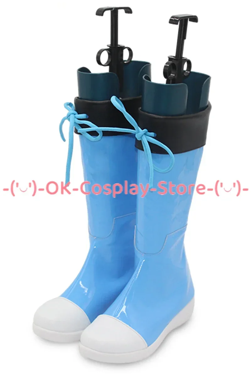[맞춤형] 게임 아이덴티티 V 도끼 소년 로비 화이트 코스프레 신발 애니메이션 롤플레잉 소품 할로윈 카니발 파티 PU 가죽 부츠