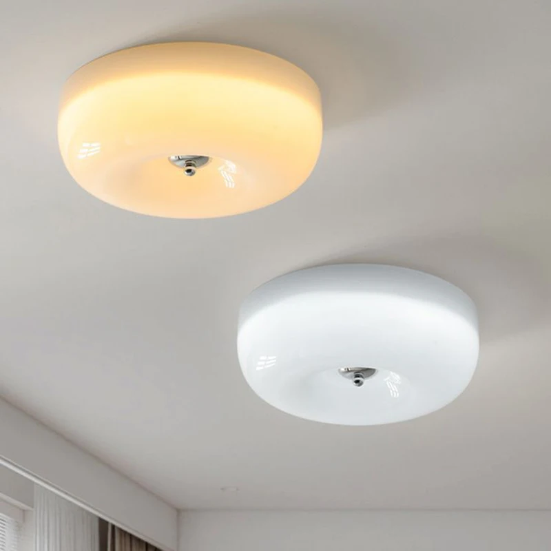 

Nordic LED Ceiling Lamp Simple White/beige Lamp Bedroom Living Room Dining Room Study Hall Home Interior Decoration Lamps