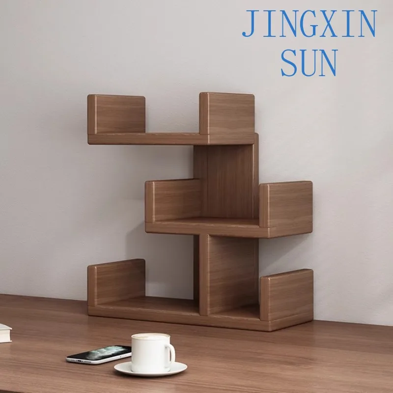 Tree Shape Simple Bookshelf Shelf Storage Shelf Desk Small Bookcase Simple Office Storage Shelf