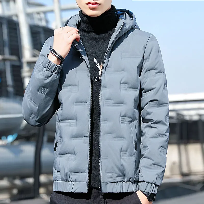 Men Autumn Outwear 2024 Winter Brand New Casual Warm Men Thick Waterproof Jacket Parkas Coat Windproof Hat Parkas Jacket Parkas