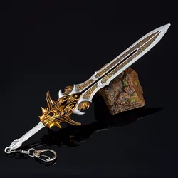 22cm Blade of Olympus God of War Weapon Kratos Zeus Anime Game Metal Weapon Model Katana Samurai Sword Keychains Crafts Gift Toy