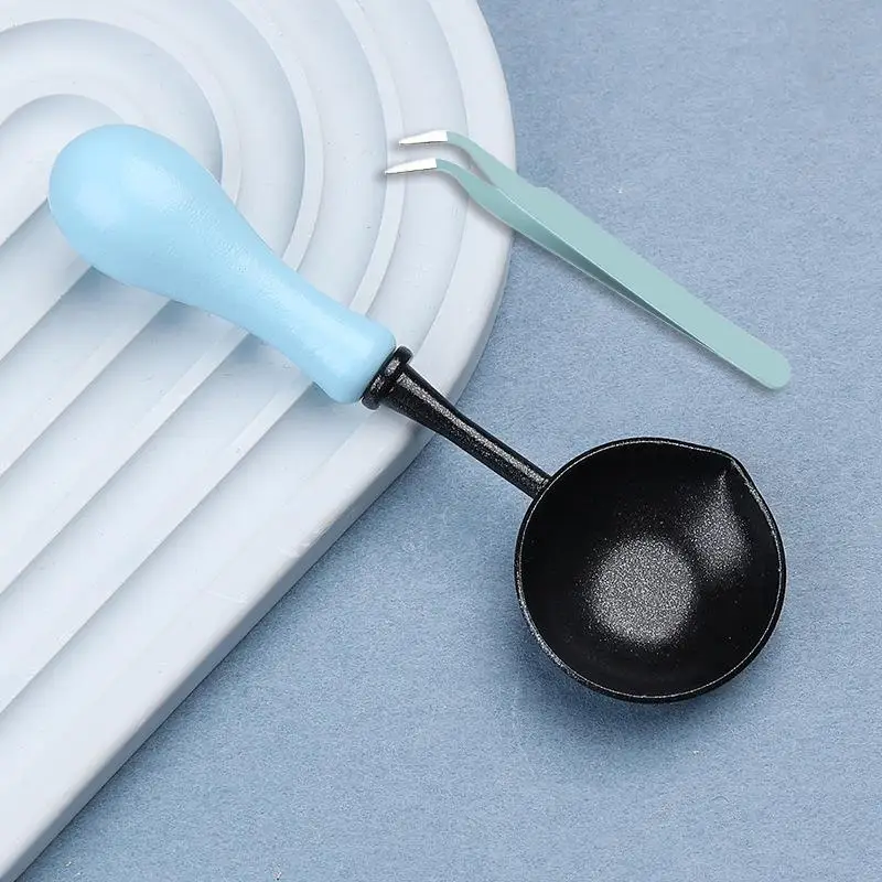 Hoogwaardige Lakzegel Non Stick Lepel Zegellak Lepel Stempelzegel Verwarming Lak Wax Tool Anti Stick Gemakkelijk schoon te maken