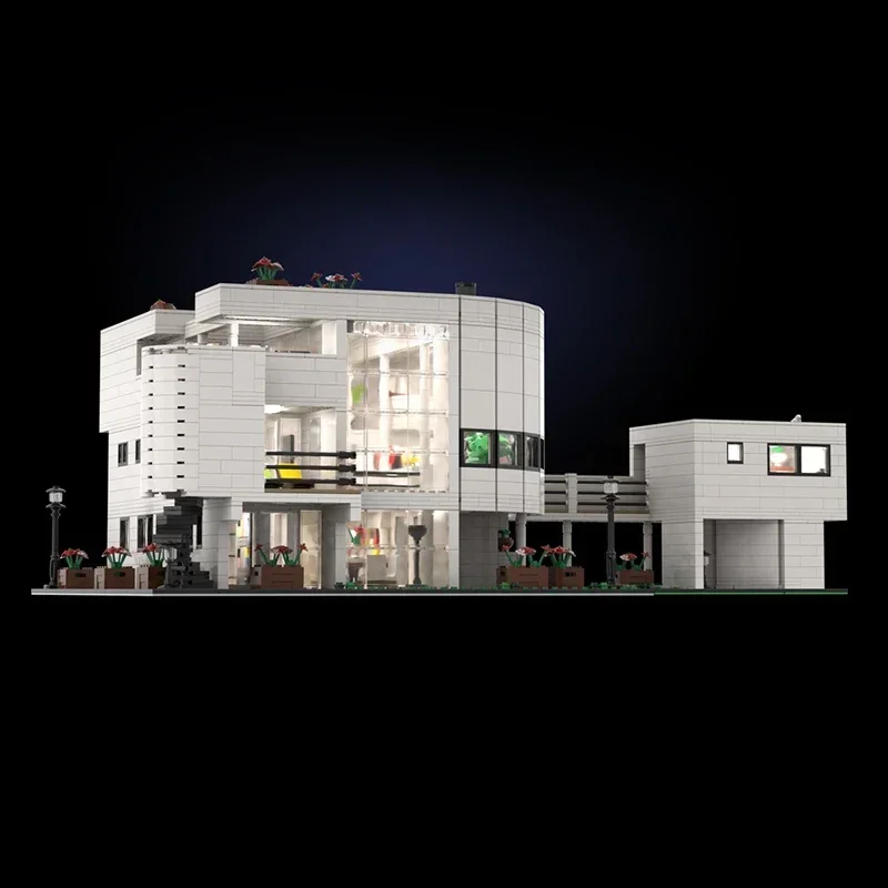 Moc Bouwstenen Street View Model Beroemd Hotel 2 Technische Bakstenen DIY Assemblage Constructie Speelgoed Voor Kinderen Vakantiecadeaus