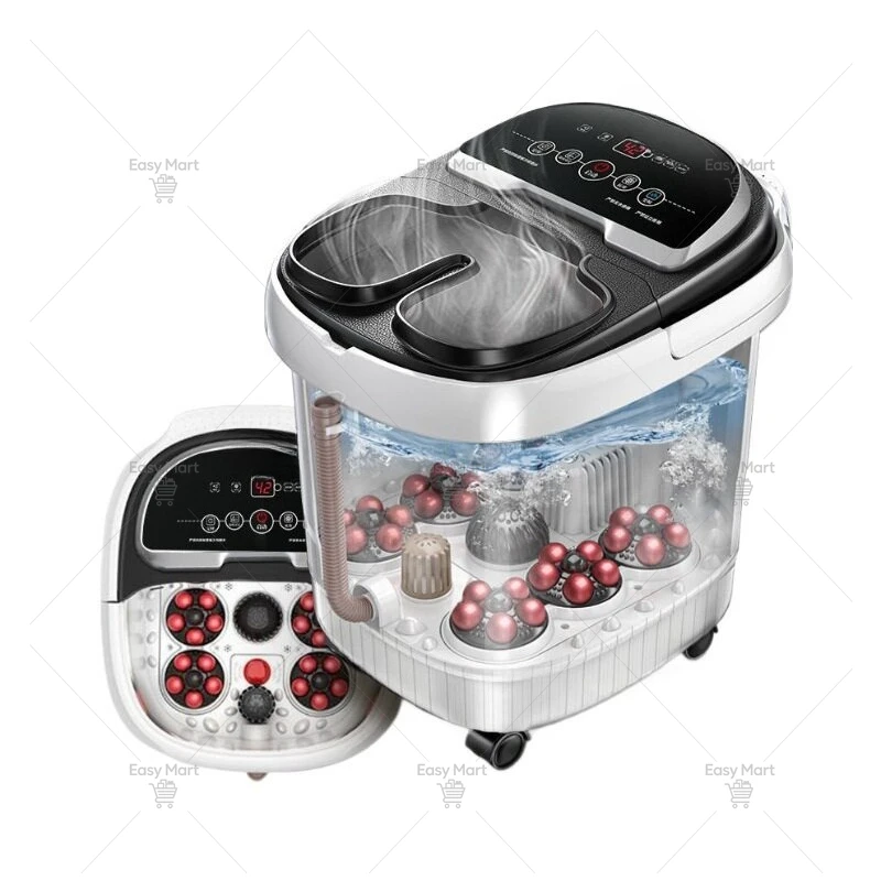 High-depth Foot Soaking Bucket Over Calf Foot Bath Foot Wash Basin Automatic Heating Multi-functional Electric Massage Household