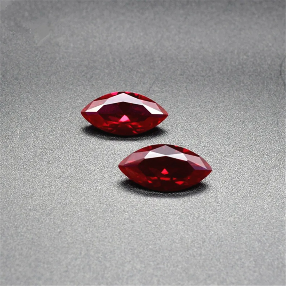 Ruby Marquise Cut Gemstone Faceted Ruby Gem Multiple Sizes to Choose