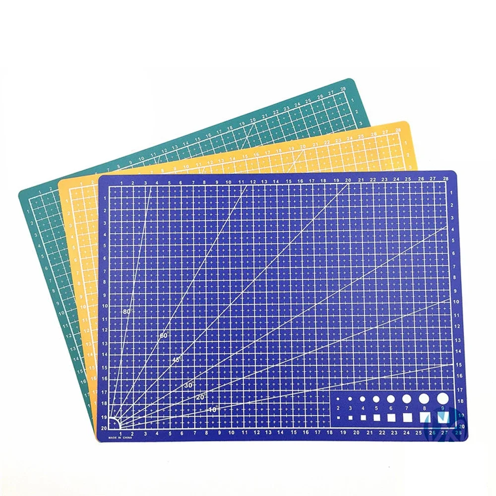 A4 PVC Schneide matte Werkbank Patchwork Cut Pad Nähen Handbuch DIY Messer Gravur Leder brett Doppelseite Unterlage Kunst