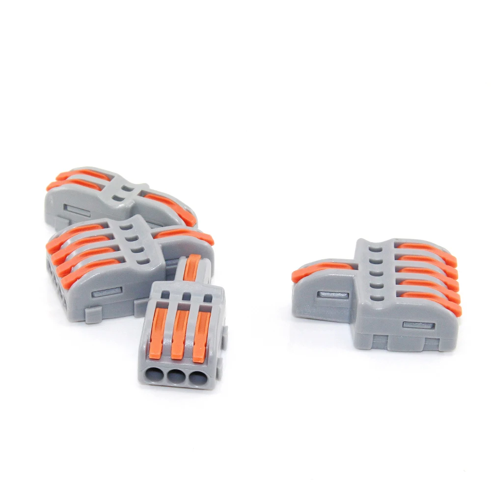 10 30 50PCS Quick Splicing Multiplex Butt Wire Connector Cable Push-in Splice Terminal Block For Home Terminal Block 28-12AWG