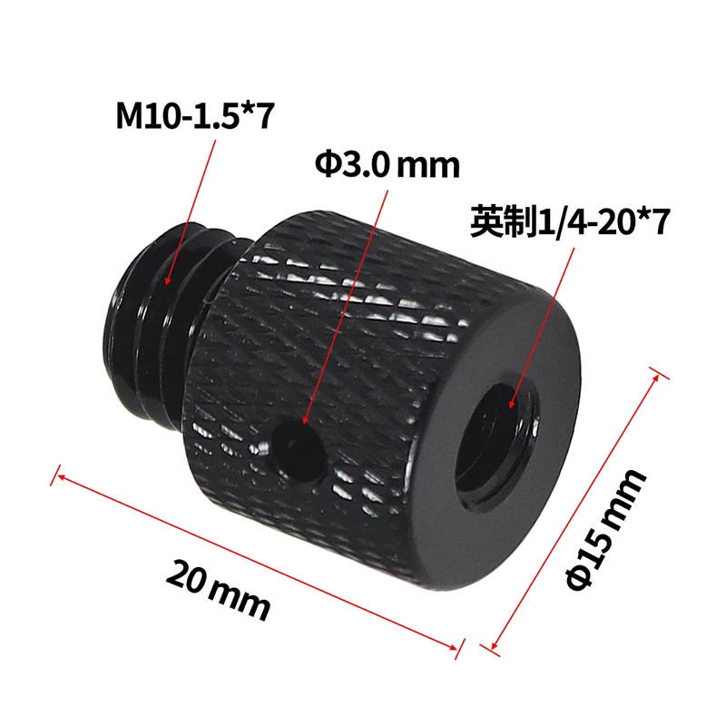 1/4 "-20 3/8-16 M6 M5 M8 M10 Stecker auf Buchse Schraube Mount Adapter für SLR Kameras Stativ Kugelkopf Konverter Fotografie Zubehör – Detail 4