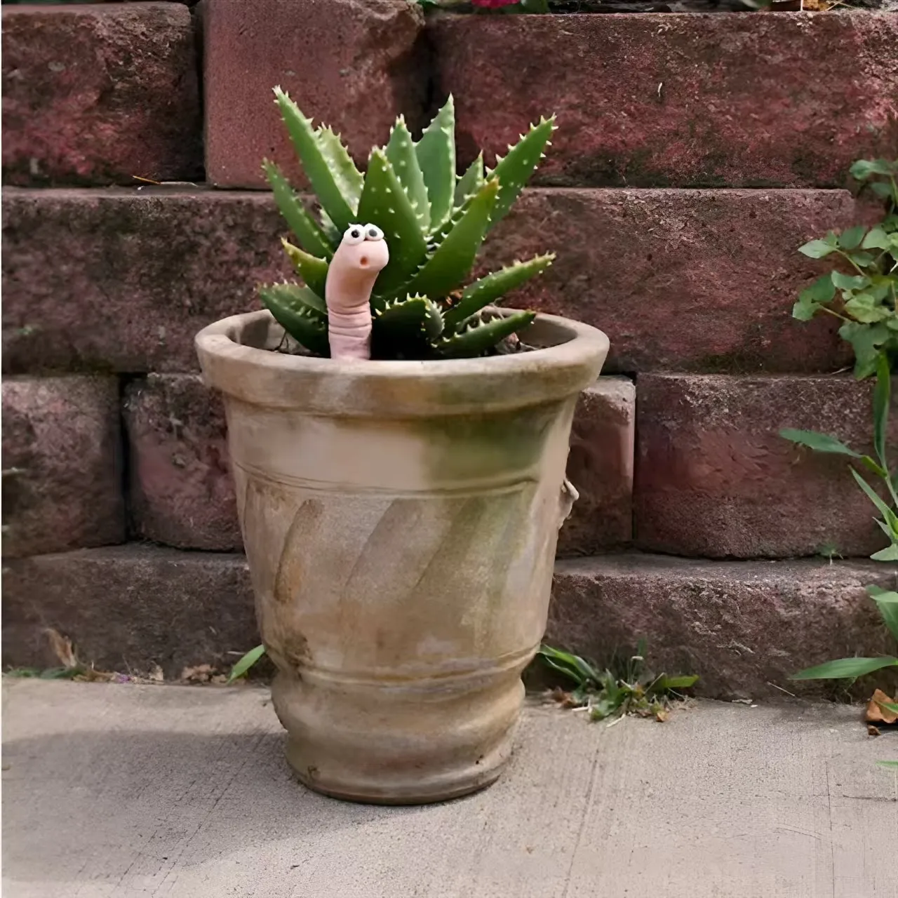 Flowerpot decoration earthworm ornaments potted soil moisture monitoring Moisture monitor for your potted plant