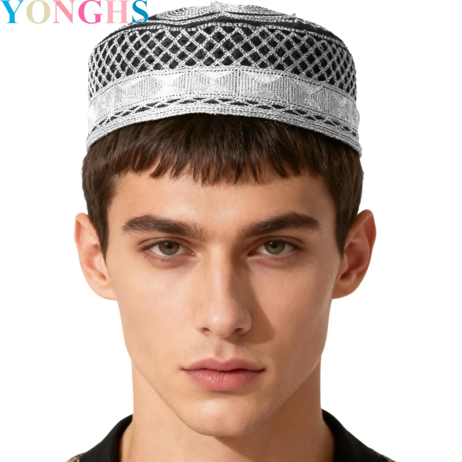 

Muslim Men Prayer Hat Cap Embroidered Ramadan Mosque Arab Indian Prayer Cap Ramadan Eid Gift