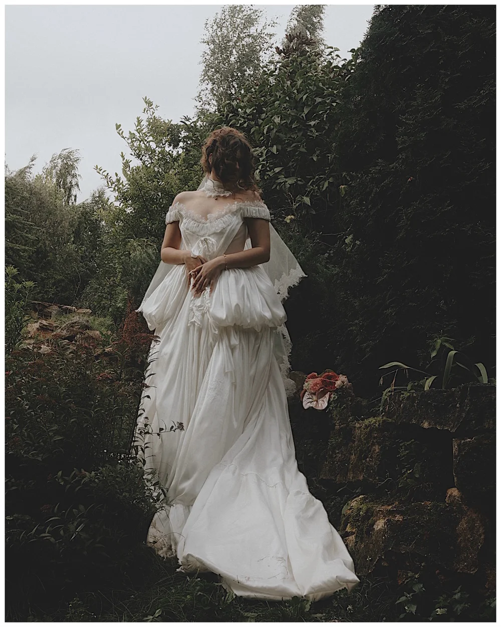 Tokyo Custom Vintage Off Shoulder Lace Wedding Dress Long Bridal Gown Elegant Puffy Romantic Outdoor Formal Evening Wear