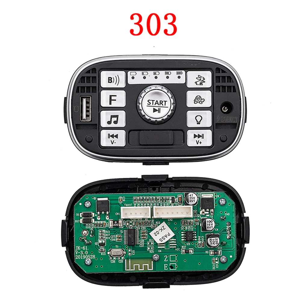 Panel de Control Central multifuncional para niños, piezas de repuesto para coche eléctrico, 301, 302, 303, JR1927M, 2,4G, Bluetooth