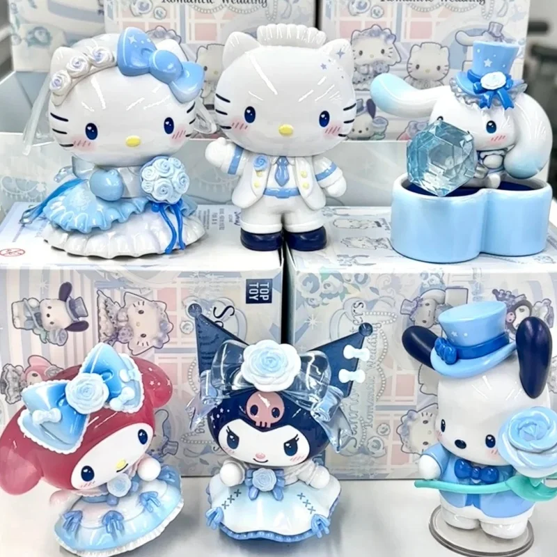

In Stock Genuine Cute Romantic Wedding Series Blind Box The Cutest Wedding In The World Melody Kuromi Desktop Decor Trendy Gifts