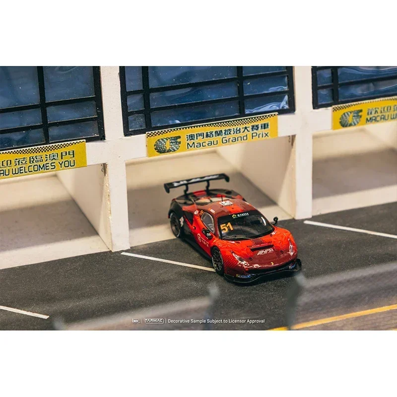 TW 1:64 فيراري 488 GT3 Macau GT Cup 2022 Harmony Racing Diecast نموذج سيارة مجموعة ألعاب Tarmac Works #4