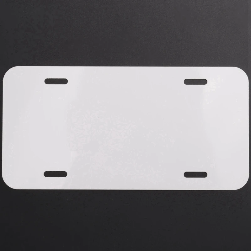 6 Inch X 3 Inch 30 Pack Sublimation License Plate Blanks,Heat Thermal Transfer DIY Picture,Aluminum License Plate Tag