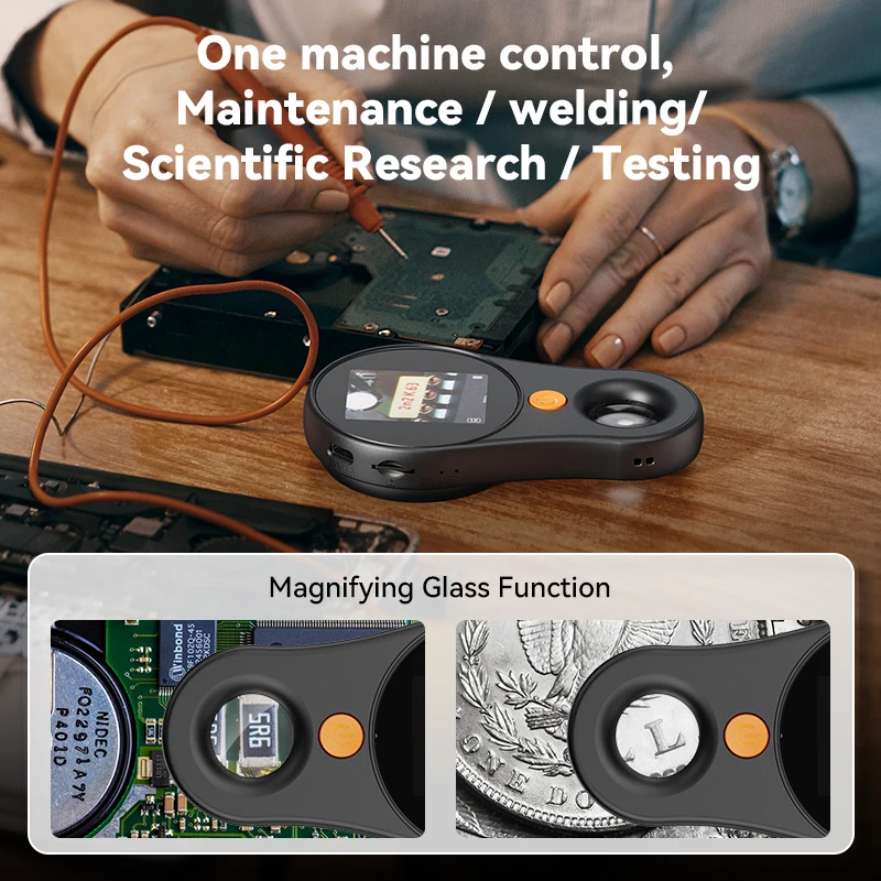 Digital Handheld Microscope with Light Portable 1080P 2.0 " 500X Magnifying Glass for Electronics Jewelry Watch Repair image 5