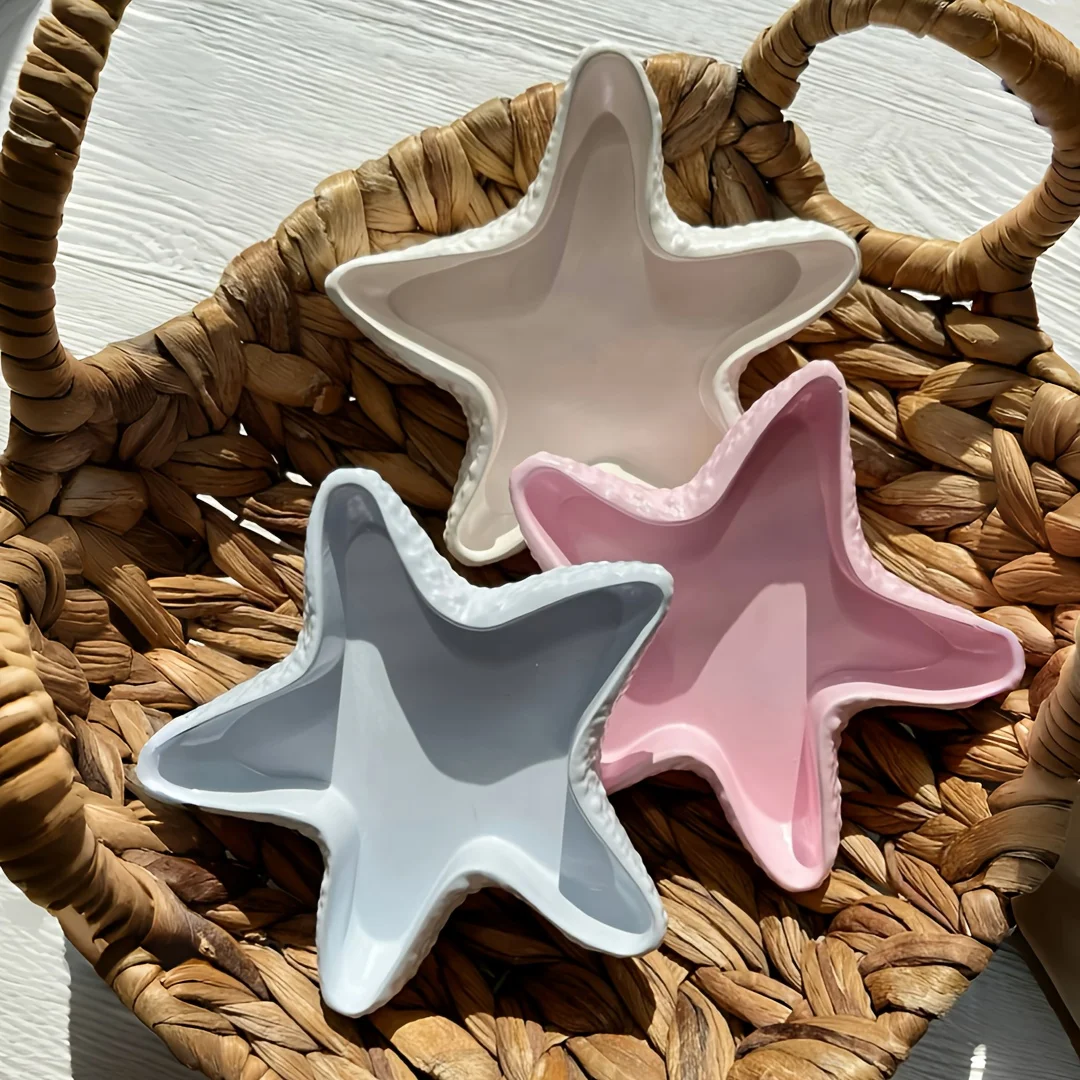 Resin silicone mold, starfish mold,  resin, gypsum, casting, irregular shaped ocean themed trays, for making and jewelry display
