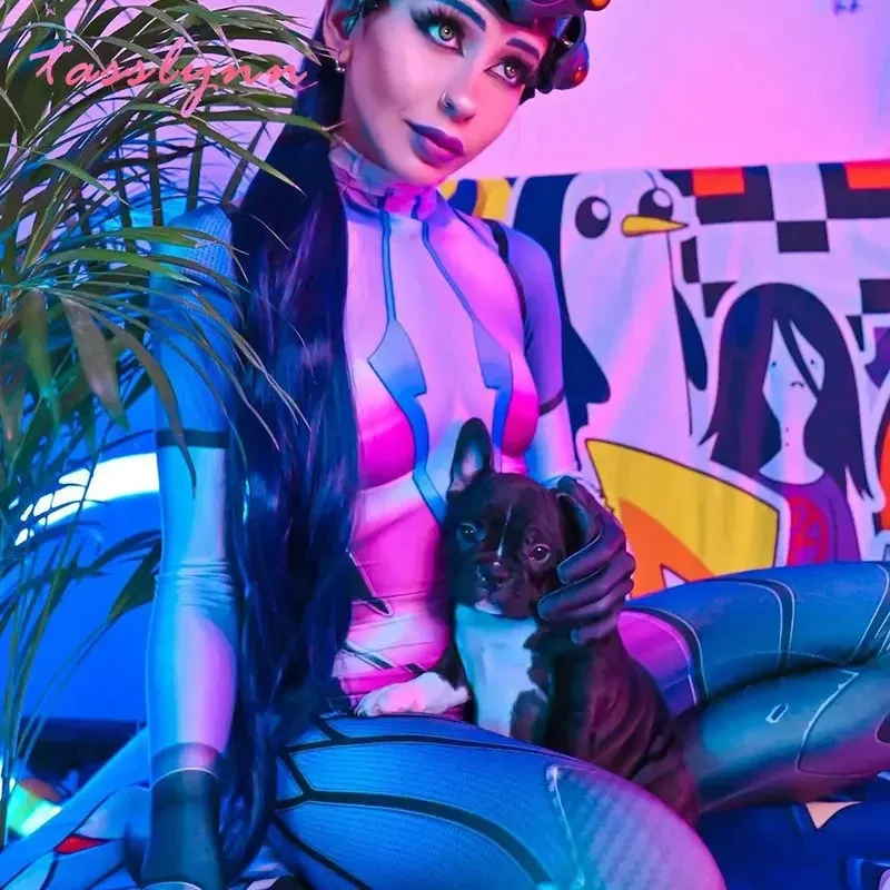 

Game Overwatch Costumes Widowmaker Cosplay Costume Women Female Girls Suit Zentai Superhero Geek Girl Bodysuit Adults/Kids FFDFS