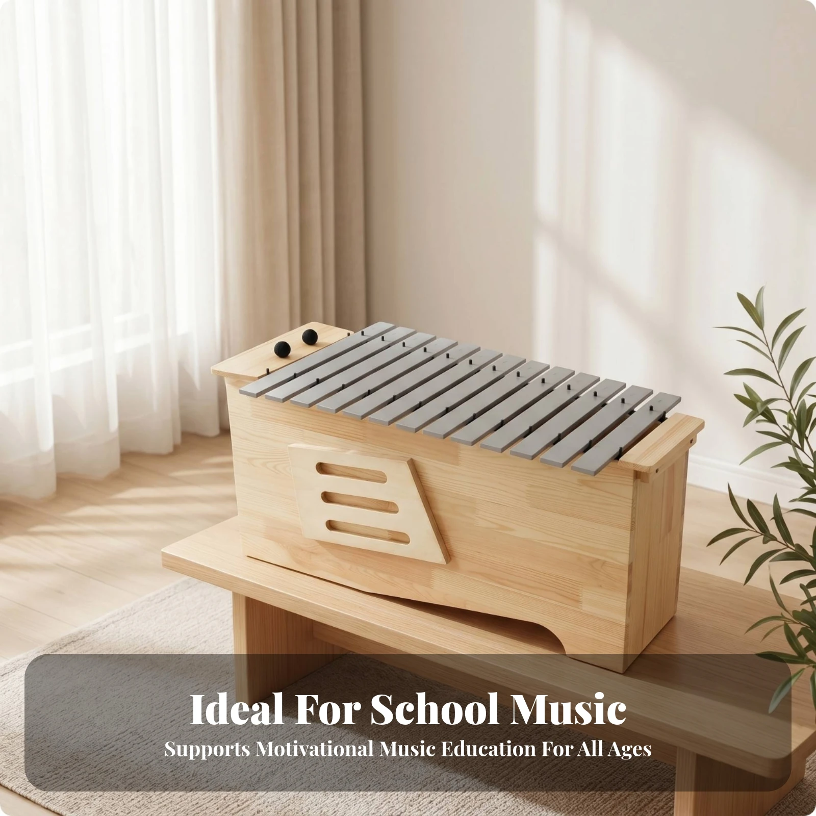 Musical Instrument Xylophone - 13-Tone Xylophone Music Education Aluminum-Bar Xylophone