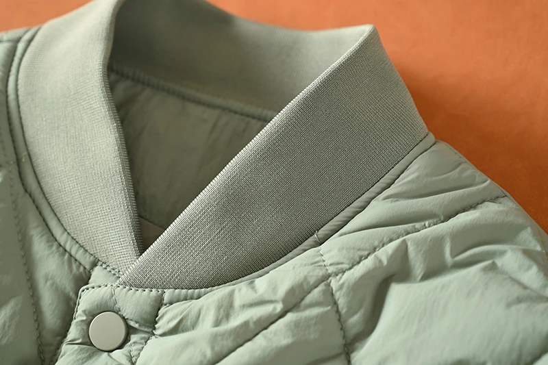 Lightweight Warm Stiched Cotton Ball Collar Winter Men Women Comfortable Windproof Cold Resistant Layering Cotton Coat