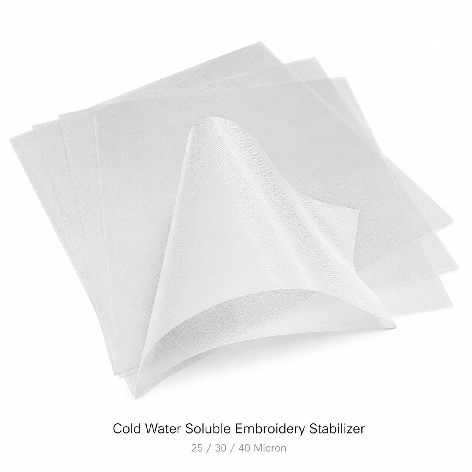 1-2Pcs Water Soluble PVA Fiber Embroidery Stabilizer Film 100X100cm, Fabric Sewing Craft Supplies Pesticide Packaging