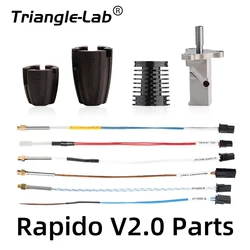 Trianglelab RAPIDO V2 Ceramics Heater Kit heatBlock K500 Thermocouple M4 104GT-2 100K 3950 PT1000 For Rapido V2.0 HOTEND