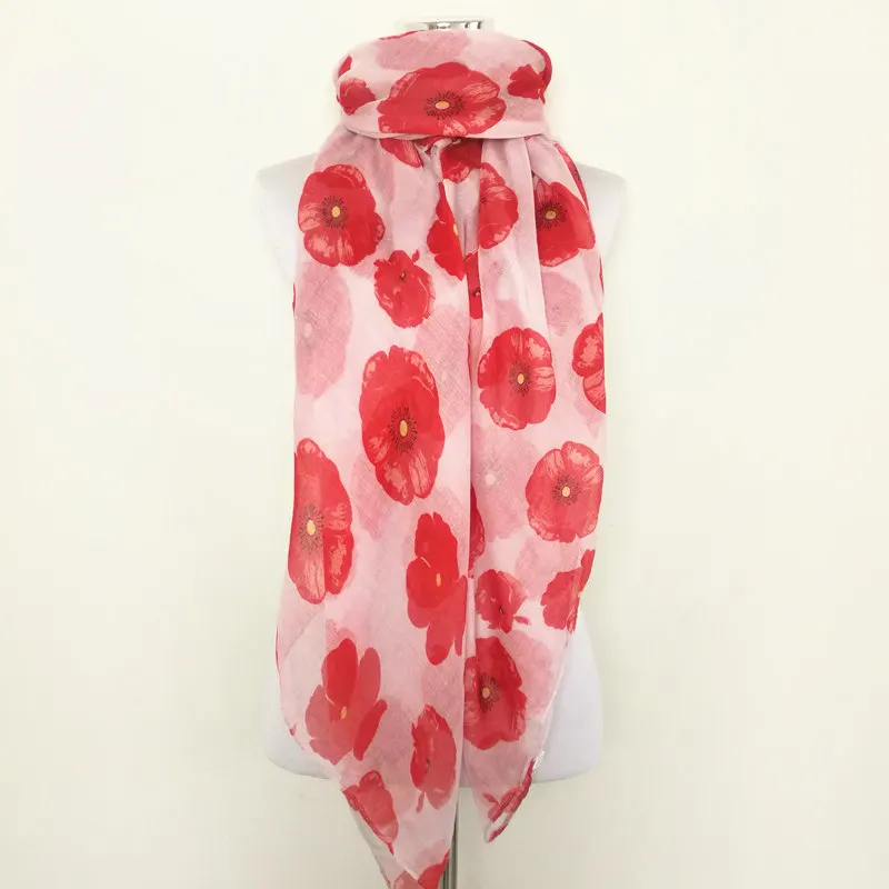 

110 шт./лот, модный женский длинный шарф с цветочным принтом, теплые шарфы для женщин, мягкий шарф для мусульманок, платок