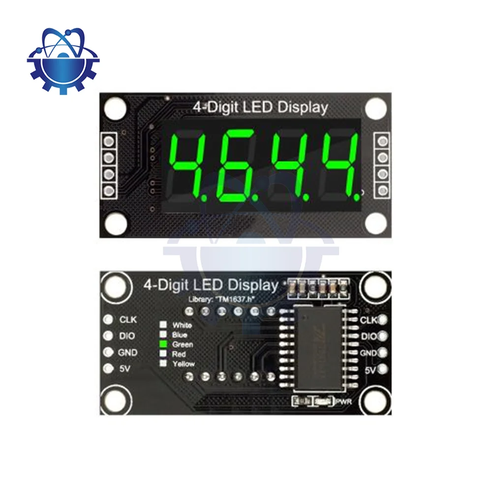 TM1637 Display 4 Bits Nixie Digital LED Display Module 0.36 inch Clock 7 Segments Digital Display Tube Module for Arduino